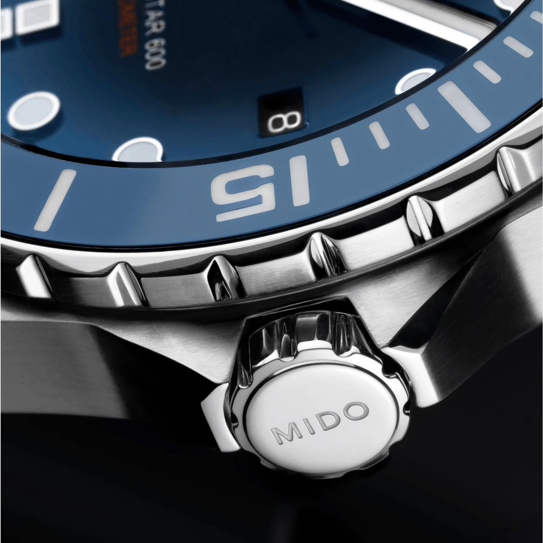 미도 시계 오션 스타 600 크로노미터 COSC 43.5mm 블루 자동 스틸 M026.608.11.041.01
