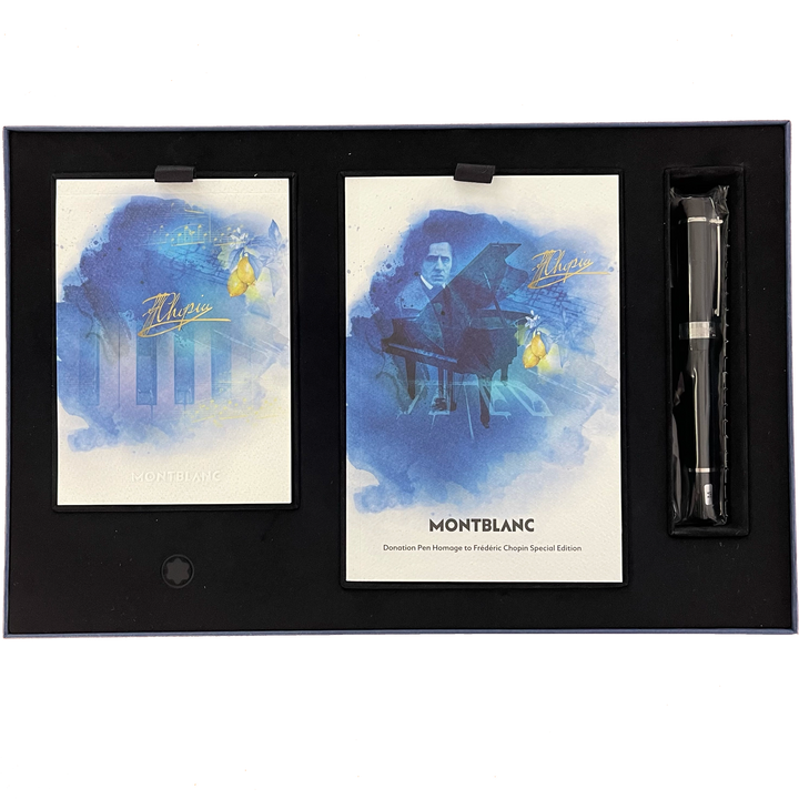 Montblanc ステレオグラフィカ Donation Pen Set Frederic Chopin Punta M + Blocco Note 127640