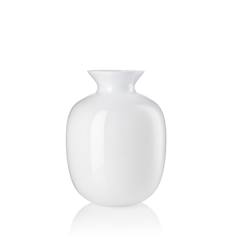 Ivv vaso Rialto H.24cm decoro bianco cortina 8568.1