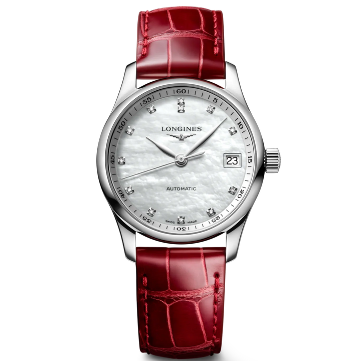 Longines Master Collection 34mm mor på Diamanti Automatic Steel L2.357.4.87.2