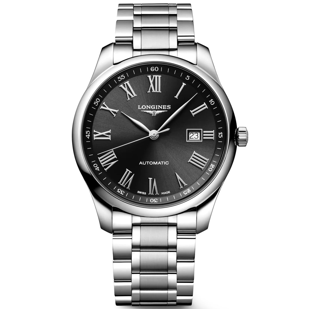 Longines Master Collection 42mm Se Automatic Black Steel L2.893.4.59.6