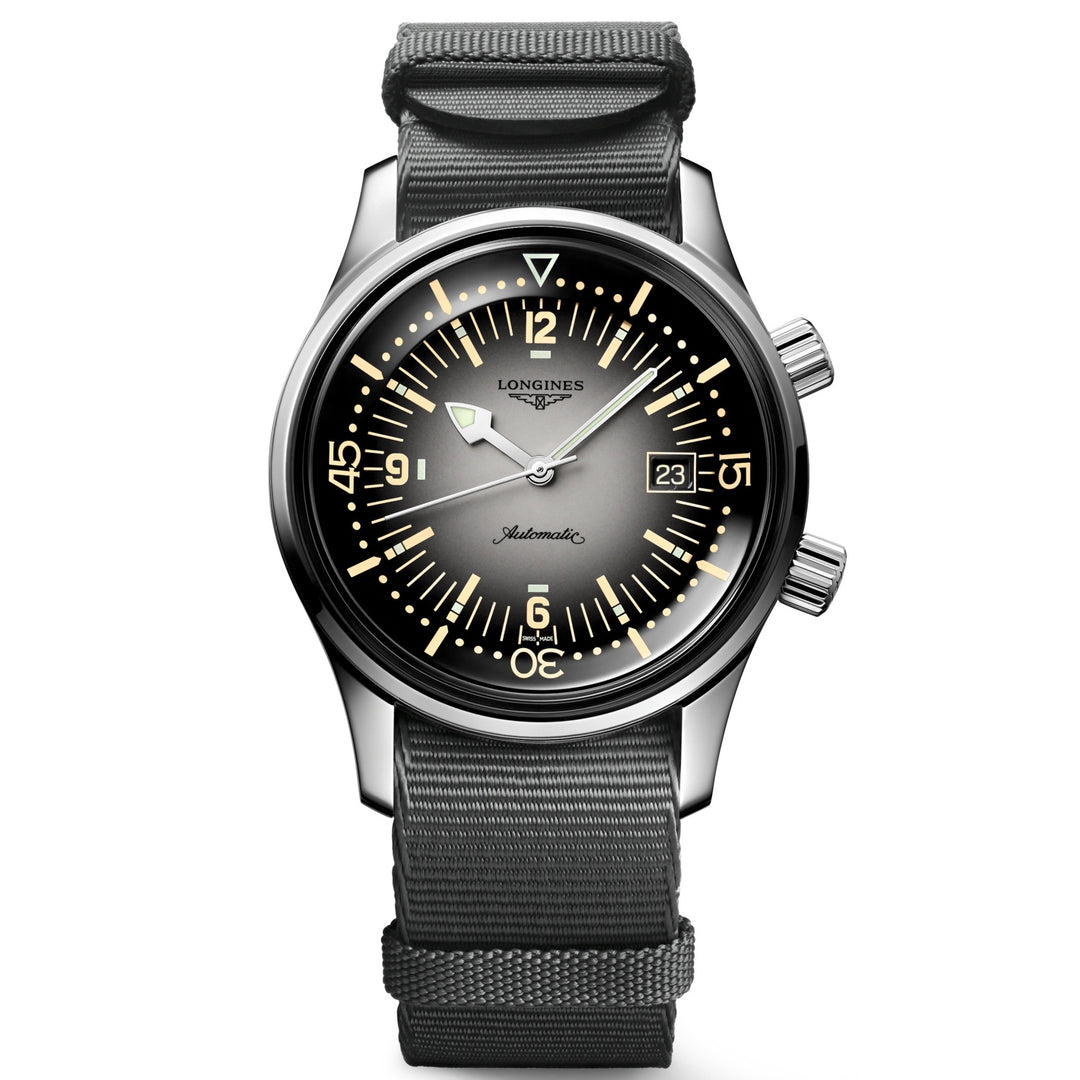 Longines Legend Div Watch 42mm Clock Automatic Grey Steel L3.774.4.70.2