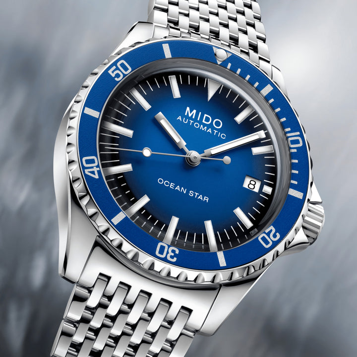 Mido relógio Ocean Star Tribute Edição Limitada 200pcs 40 milímetros azul automático de aço