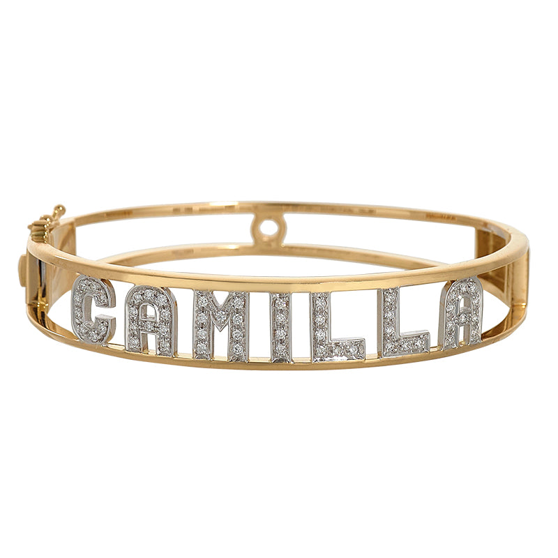 Bracelete Sidale Camilla em ouro branco 18kt com diamantes SI 0005 BR
