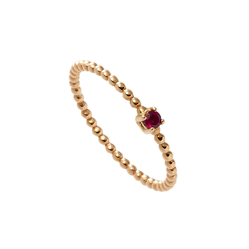 Sidalo anello fedina oro rosa 18Kt 1,30g rubino 0,06ct M 4856 AR - Gioielleria Capodagli