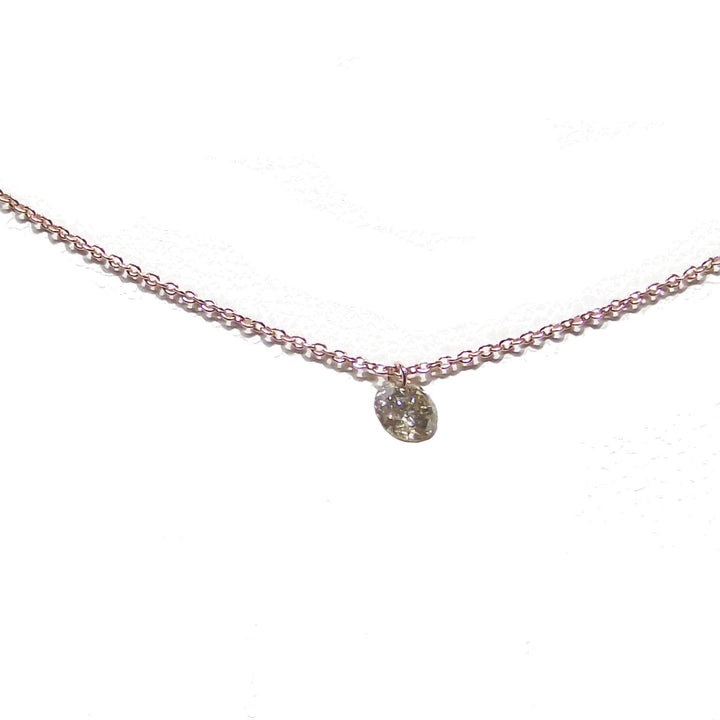 Newlight Studio collana girocollo donna oro rosa 1,2g diamante Brown 0,20ct MS-J8328 - Capodagli 1937