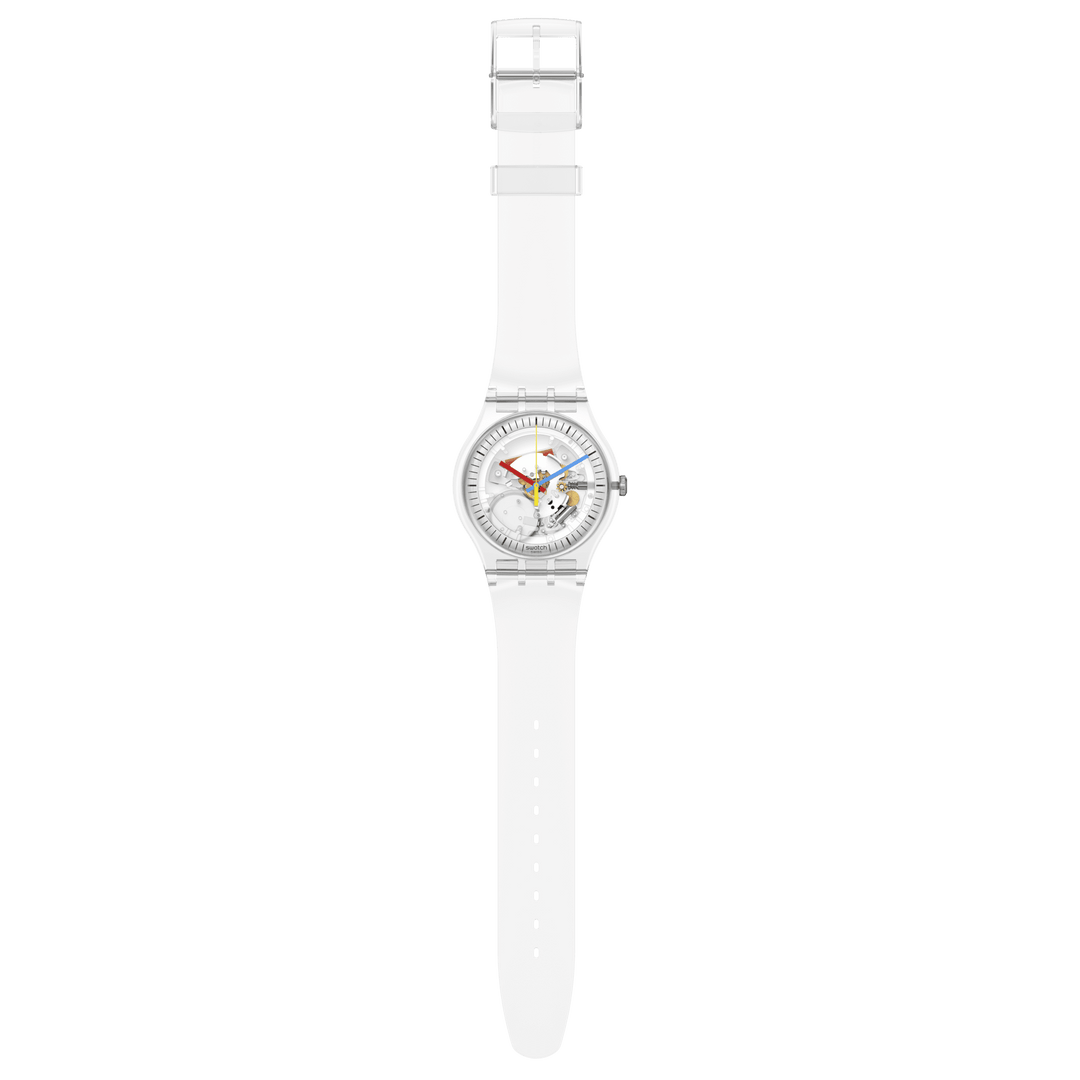 Relógio Swatch CLEARLY Originals Novo Gent 41mm SO29K100