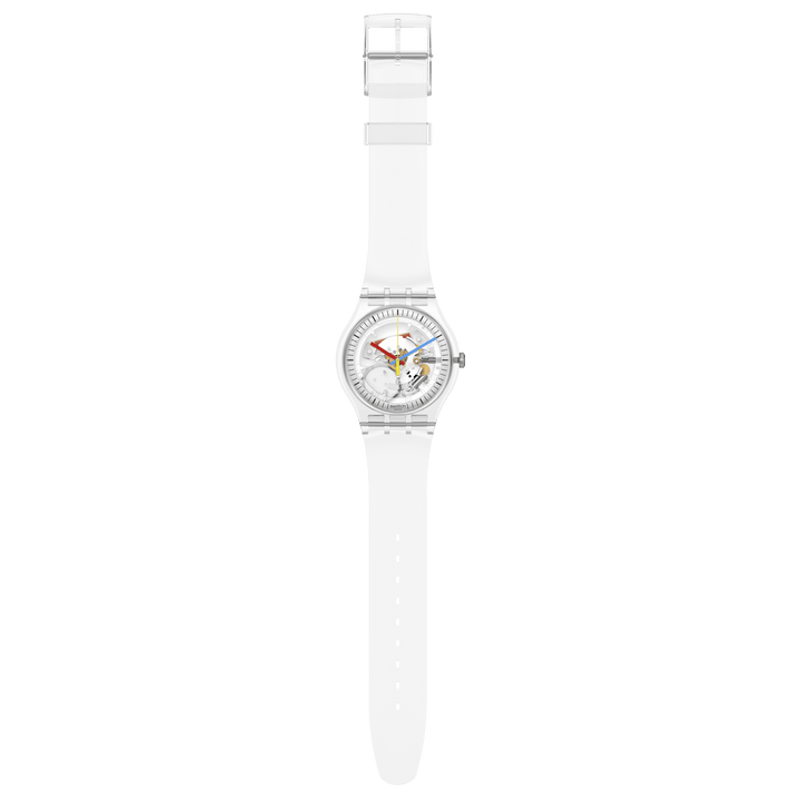 Relógio Swatch CLEARLY Originals Novo Gent 41mm SO29K100