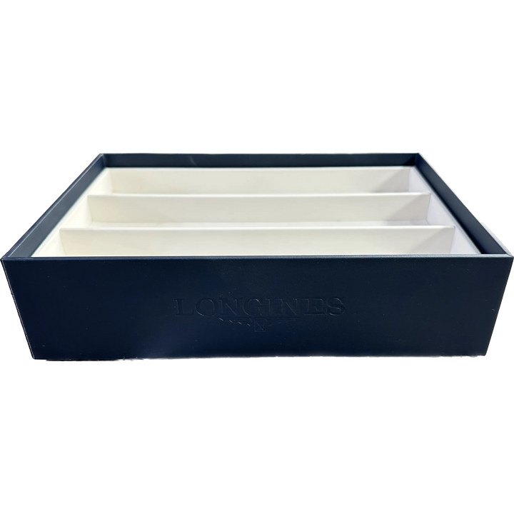 קופסא לונגינס 6 שעונים עור כחול/לבן L800167793