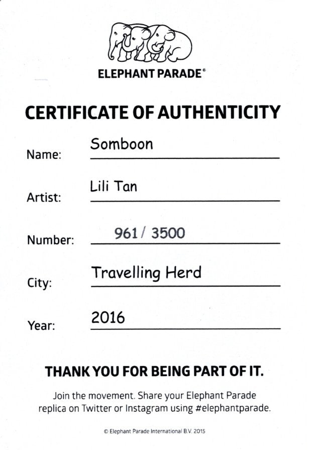 Onlylux слон Somboon Тропическая коллекция тепла Limited Edition 3500 Somboon 10