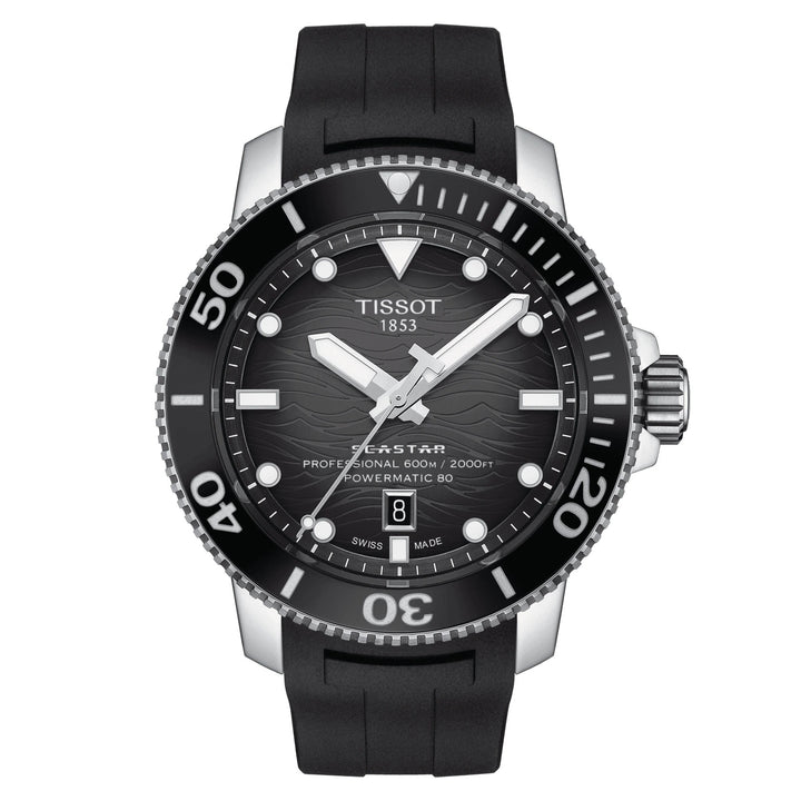 Tissot Watch Seastar 2000 Professional Powermitic 80 46mm Black Automatic Steel T120.607.17.441.00