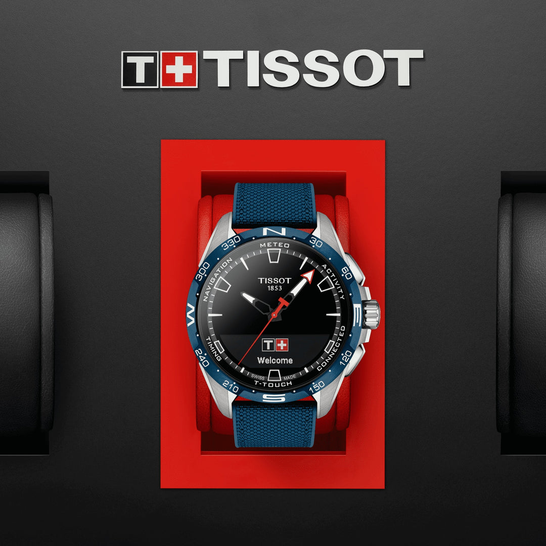 Tissot Clock Smartwatch T-Touch Connect Solar Blue T121.420.47.051.06