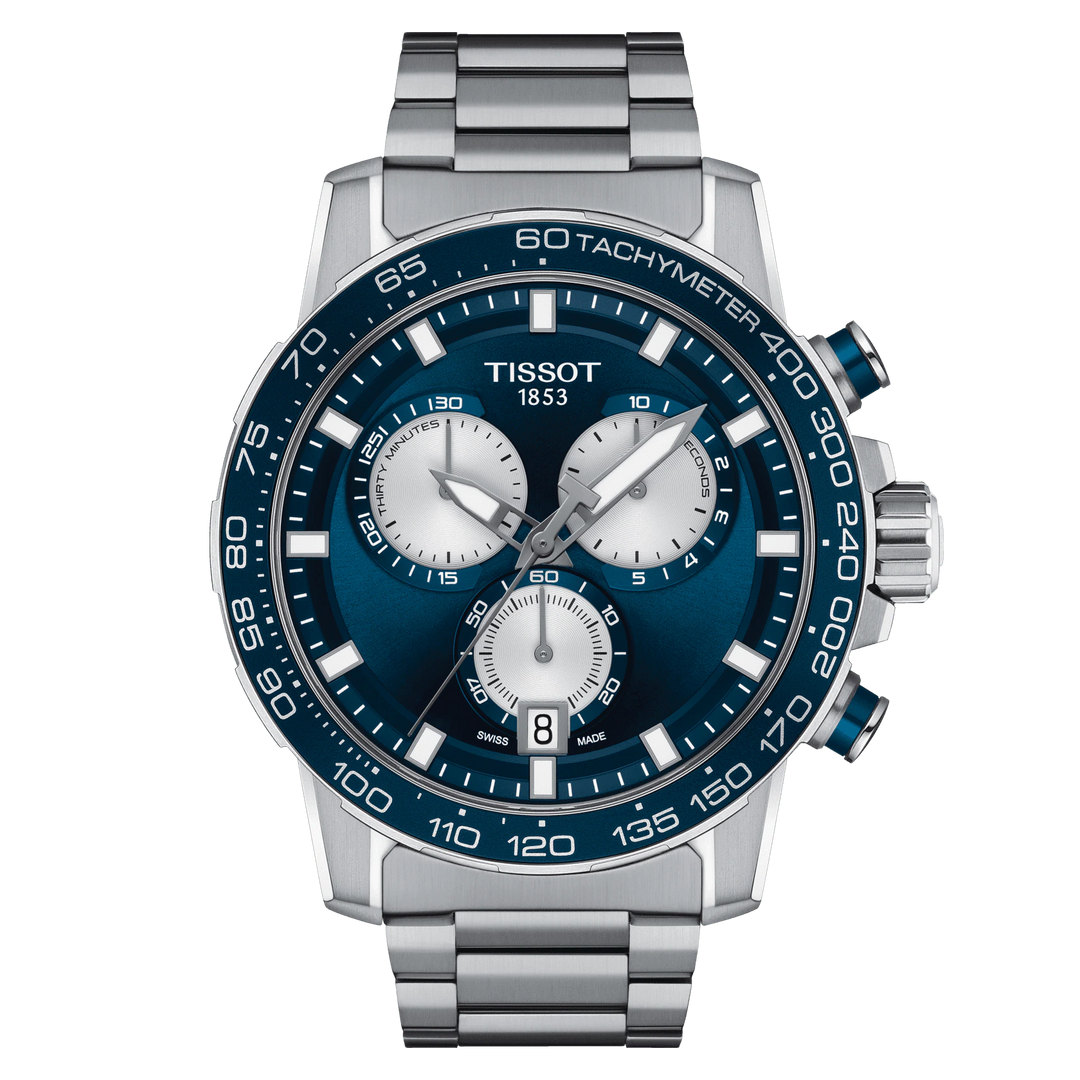 Tissot SuperSport Chrono 45.5mm Watch Blue Quartz Steel T125.617.11.041.00