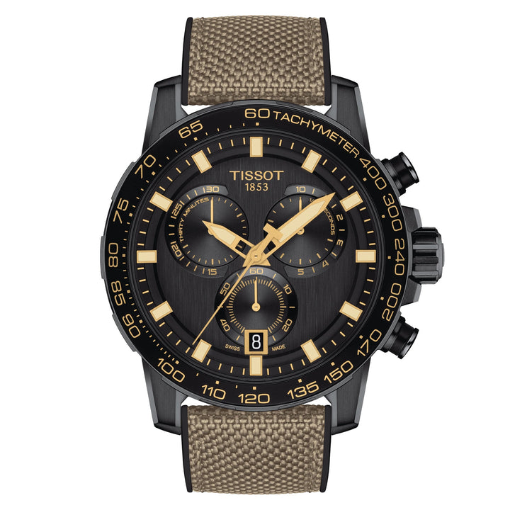 Tissot relógio Supersport Chrono 45 milímetros preto quartzo aço acabamento preto PVD T125.617.37.051.01