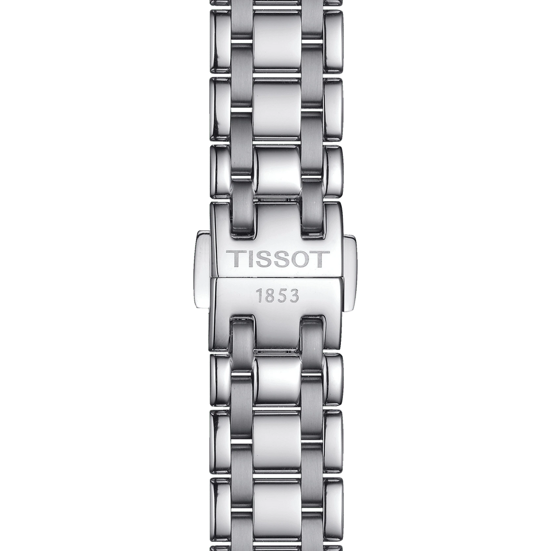 天梭手表美丽的自动29毫米白色自动钢T126.207.11.013.00