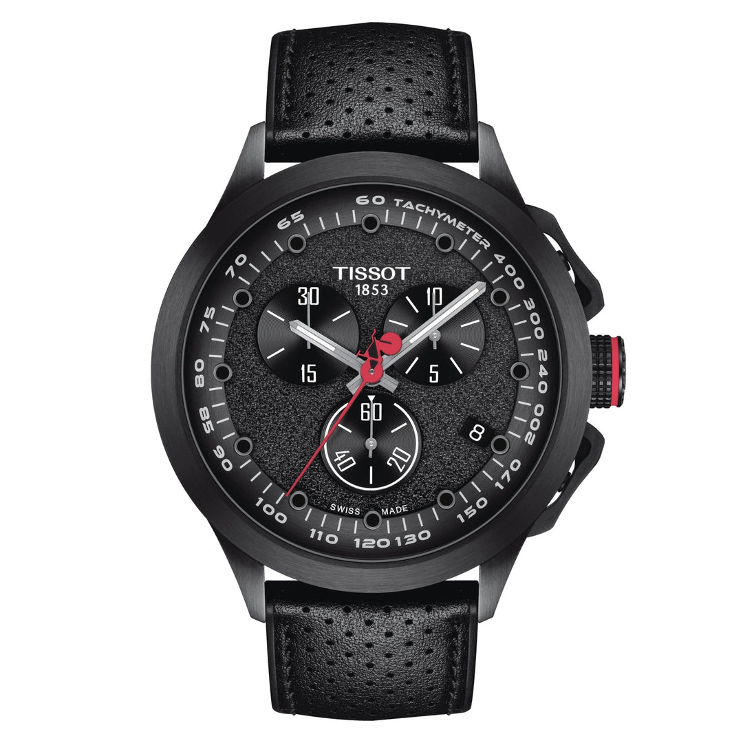 TOSSOT T-Race Cycing Clock Griring D'Italia 2022特別版45mm Quartz Steel PVD黑色T135.417.37.051.01