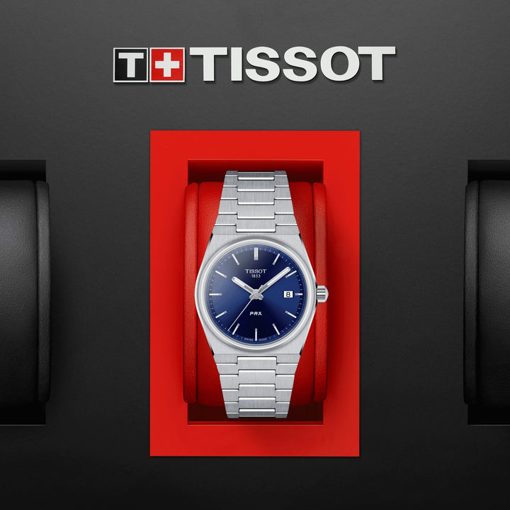 Tissot PRX 35mmブルークォーツスチールT137.210.11.041.00