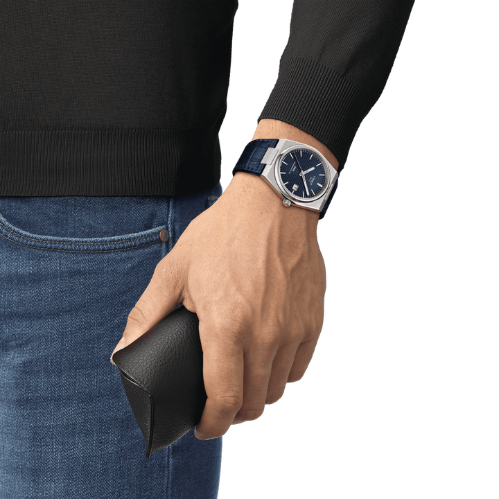 Tissot relógio PRX Powermatic 80 39,5 milímetros azul automático de aço T137.407.16.041.00