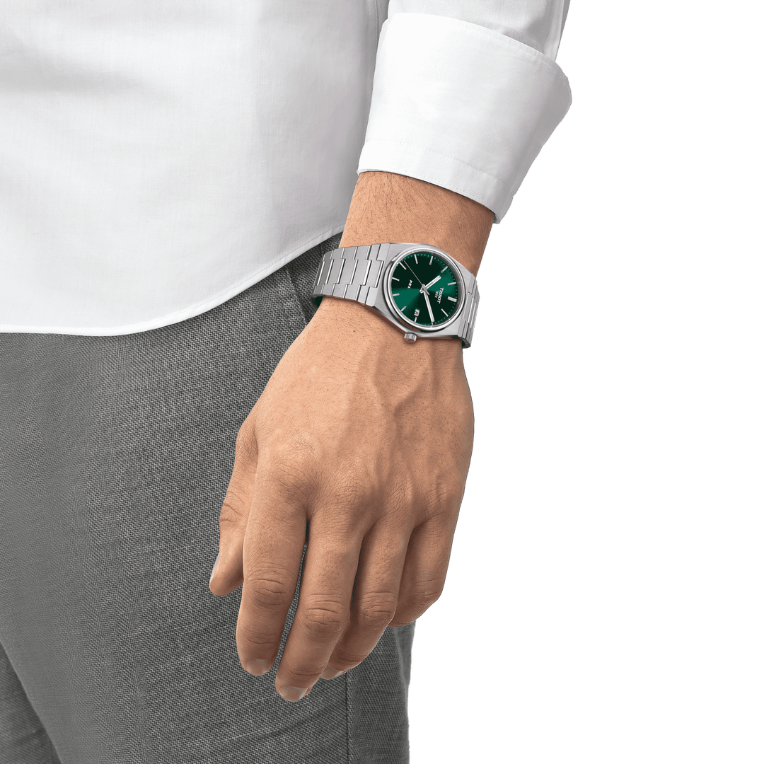 Tissot Watch PRX 39,5 mm zelená ocel T137.410.11.091.00