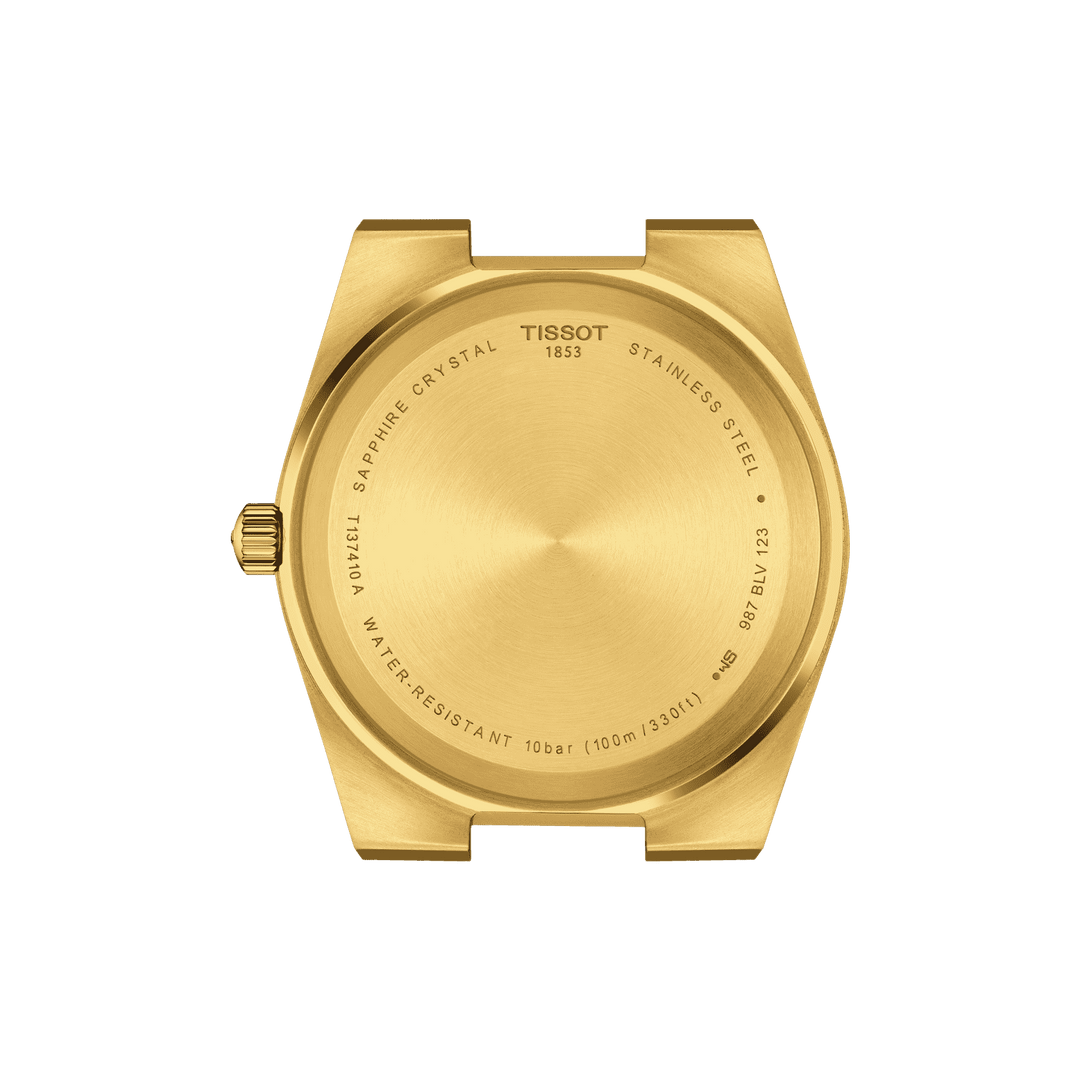 Часы Tissot PRX 39.5mm Champagne Кварцевая сталь PVD желтое золото T137.410.33.021.00