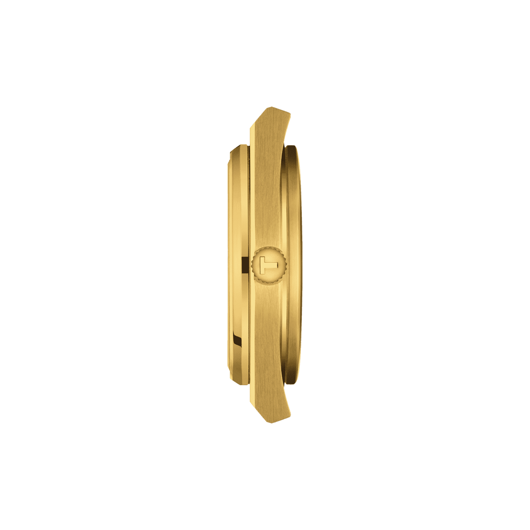 שעון טיסו PRX 39.5 מ"מ שמפניה קוורץ גימור פלדה PVD זהב זהב T137.410.33.021.00