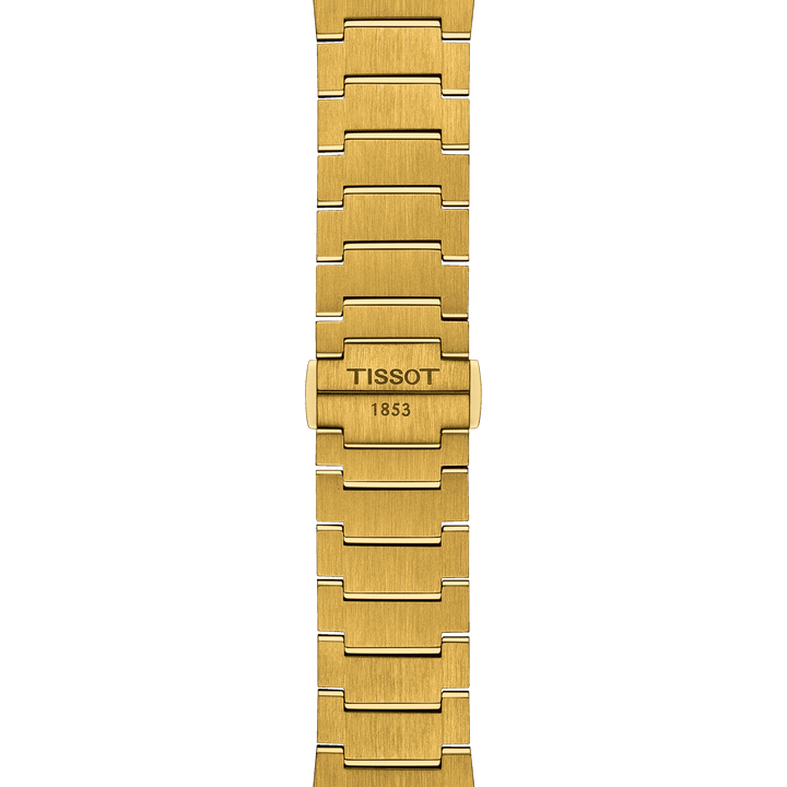 Часы Tissot PRX 39.5mm Champagne Кварцевая сталь PVD желтое золото T137.410.33.021.00