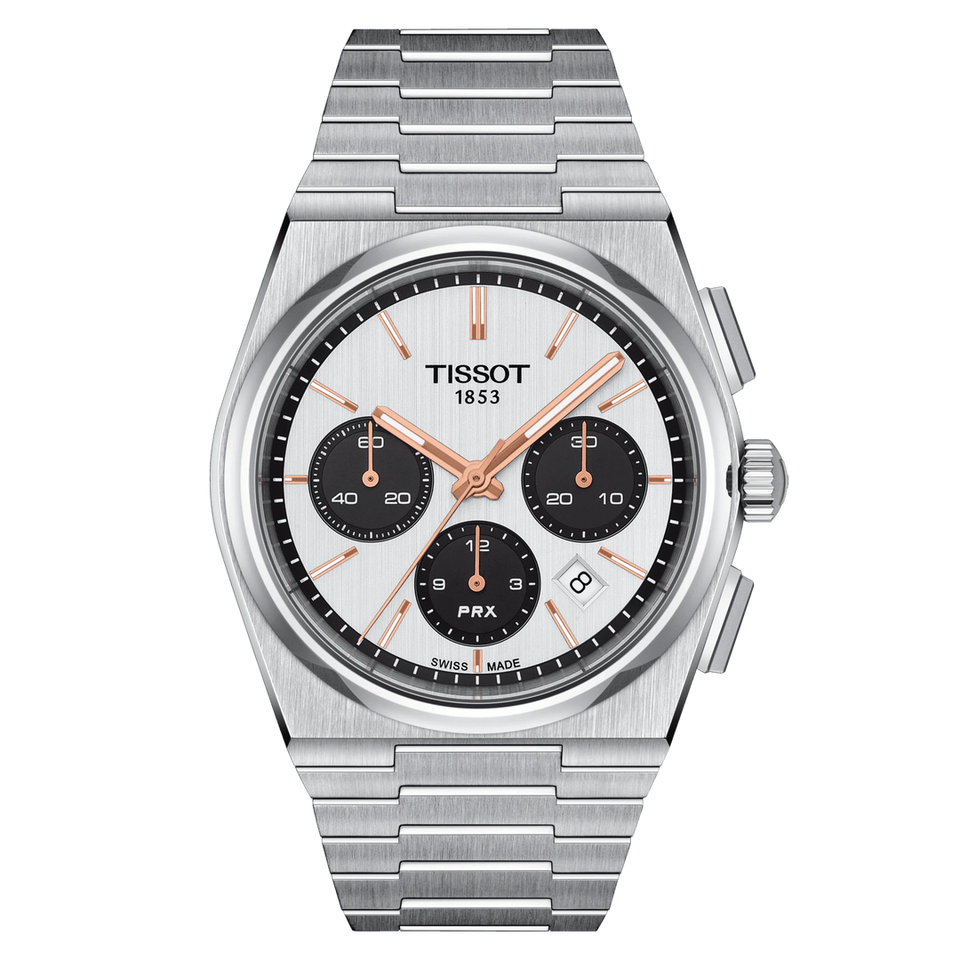 Tissot Watch Prx Automatic Chronograph 42mm White Automatic Steel T137.427.11.011.00