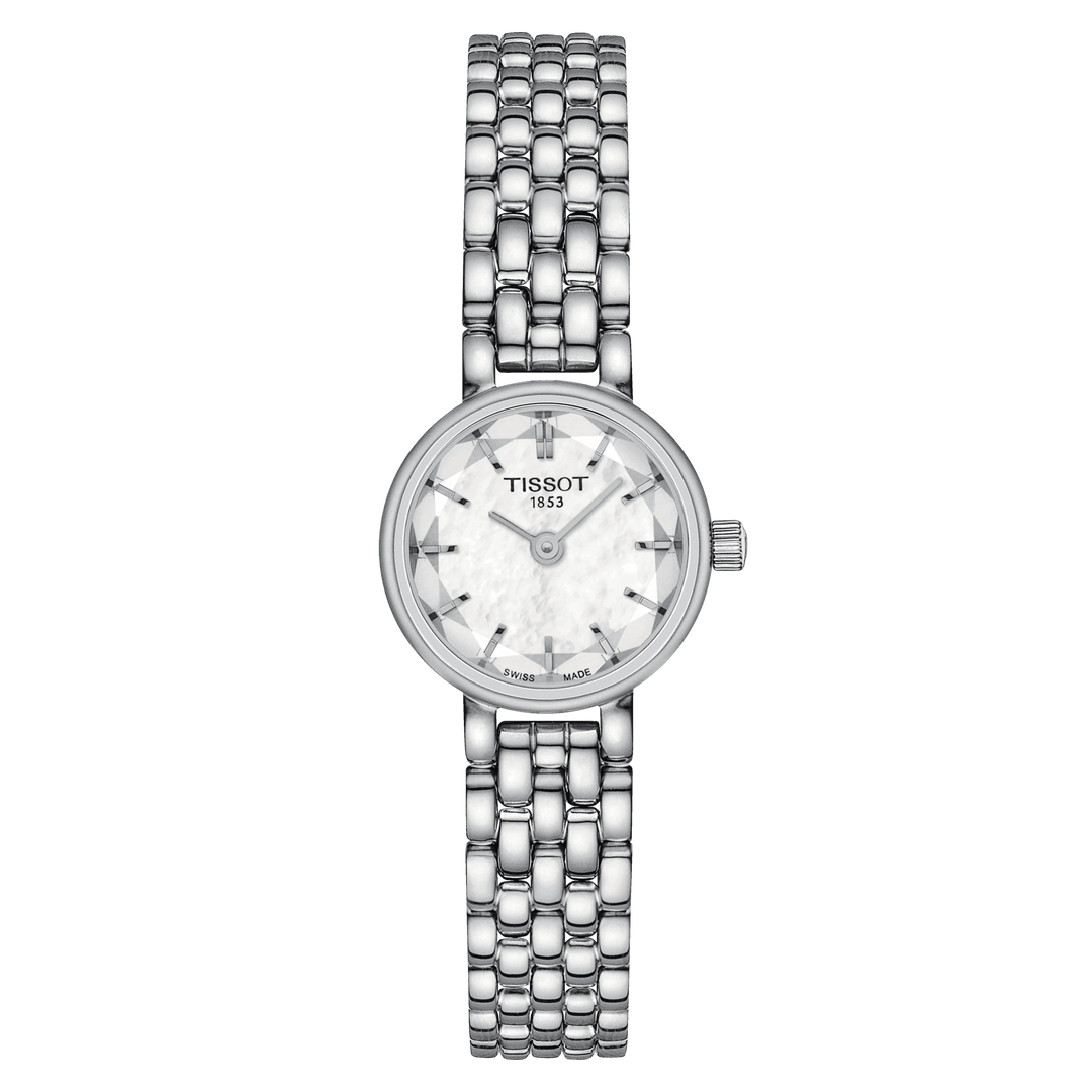 Tissot relógio Lovely Redondo 19,5 milímetros madrepérola de quartzo de aço T140.009.11.111.00.00