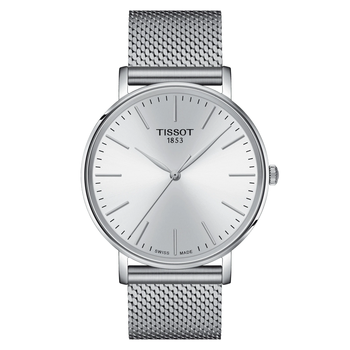 Tissot Eveytime Watch 40 mm Srebrny kwarc stal T143.410.11.011.00