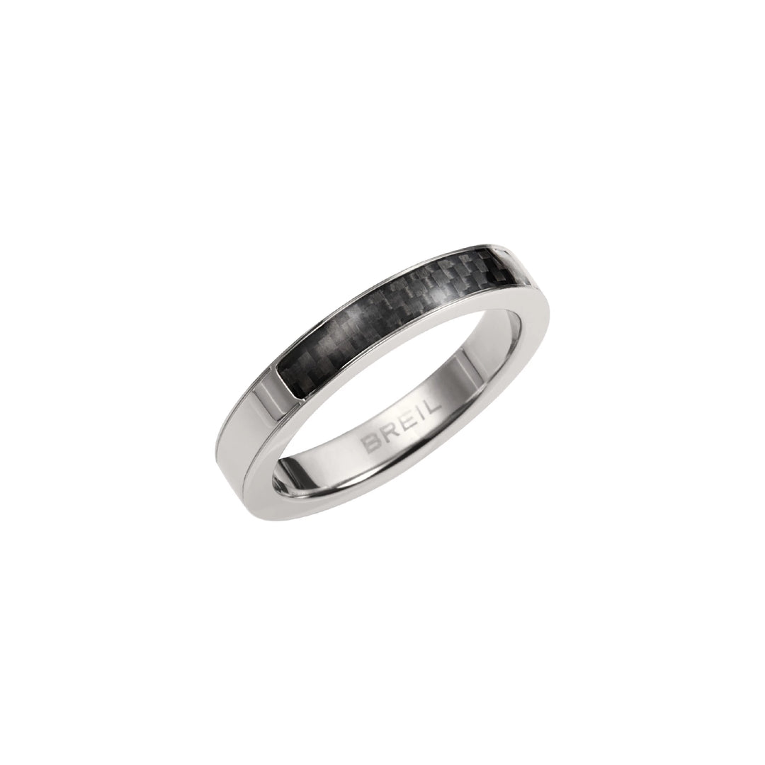 Breil anel anel de anel de aço carbono B.C.6 TJ3266