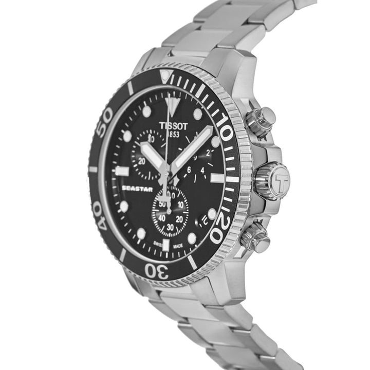 Tissot orologio Seastar 1000 Chronograph 45mm nero quarzo acciaio T120.417.11.051.00 - Gioielleria Capodagli