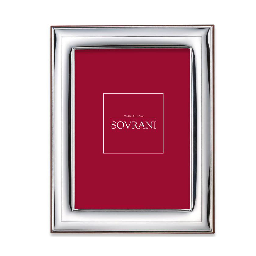 Sovereign frame glossy laminated silver 9x13cm W633