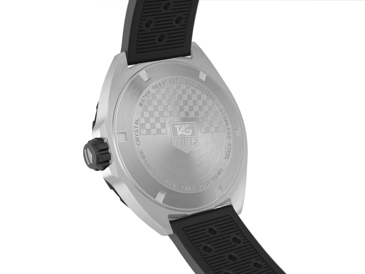 टैग Heuer घड़ी फॉर्मूला 1 41 मिमी काला क्वार्ट्ज स्टील WAZ1110.FT8023
