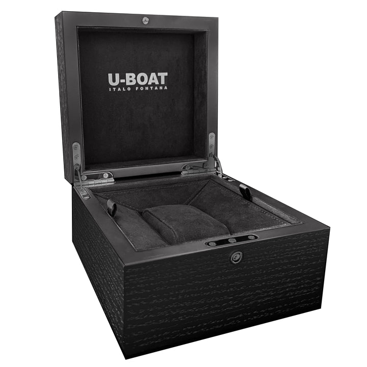 U-BOAT 시계 잠수/A 46mm 블랙 자동 강철 9007/A