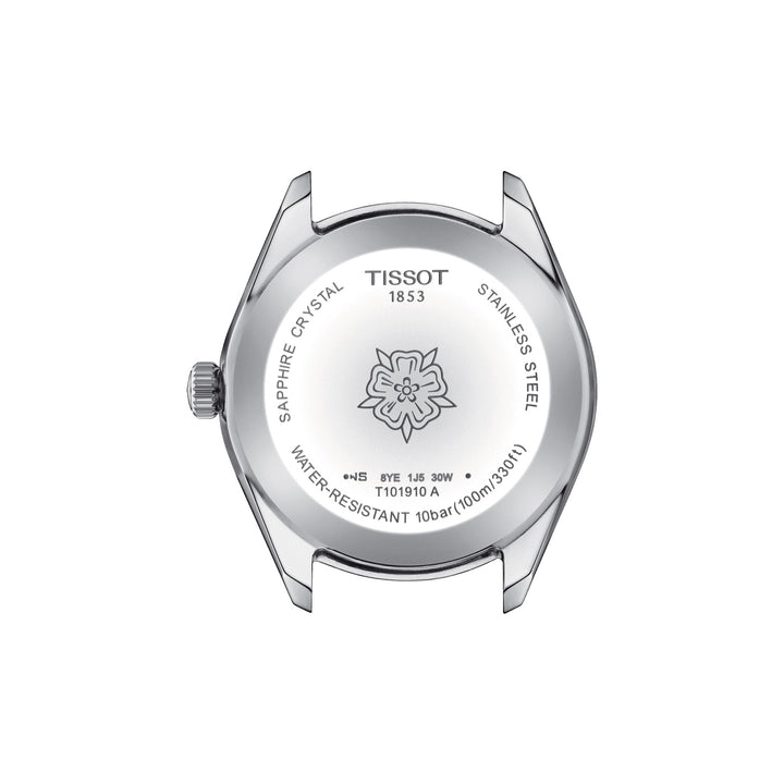 Tissot Watch PR 100 Lady Sport Chic Chic 36mm Cruach Grianchloch Gorm T101.910.11.351.00