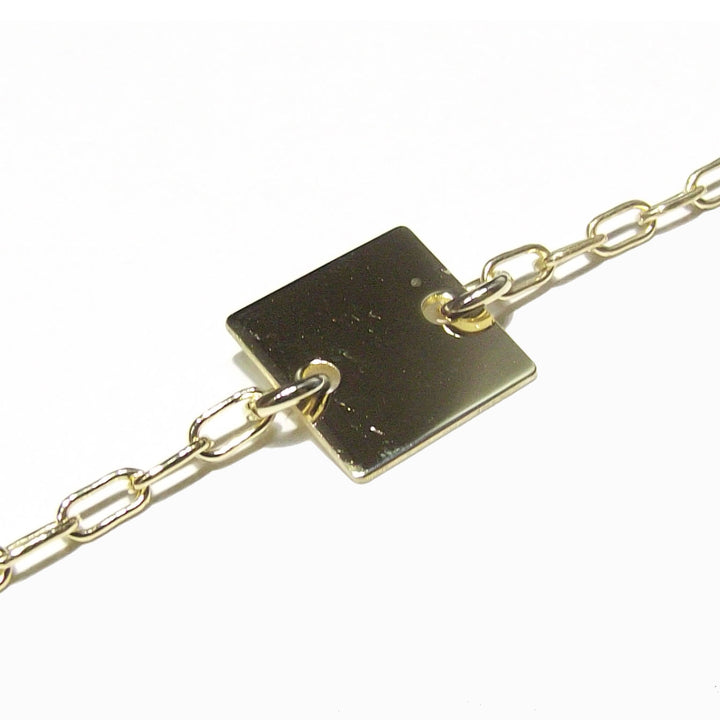 Ожерелье I-Tag Элементы Серебро 925 PVD, желтое золото CPD-COL-ARG-0001-G