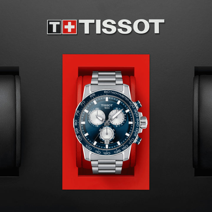 Tissot SuperSport Chrono 45,5 mm Bekijk Blue Quartz Steel T125.617.11.041.00 uur