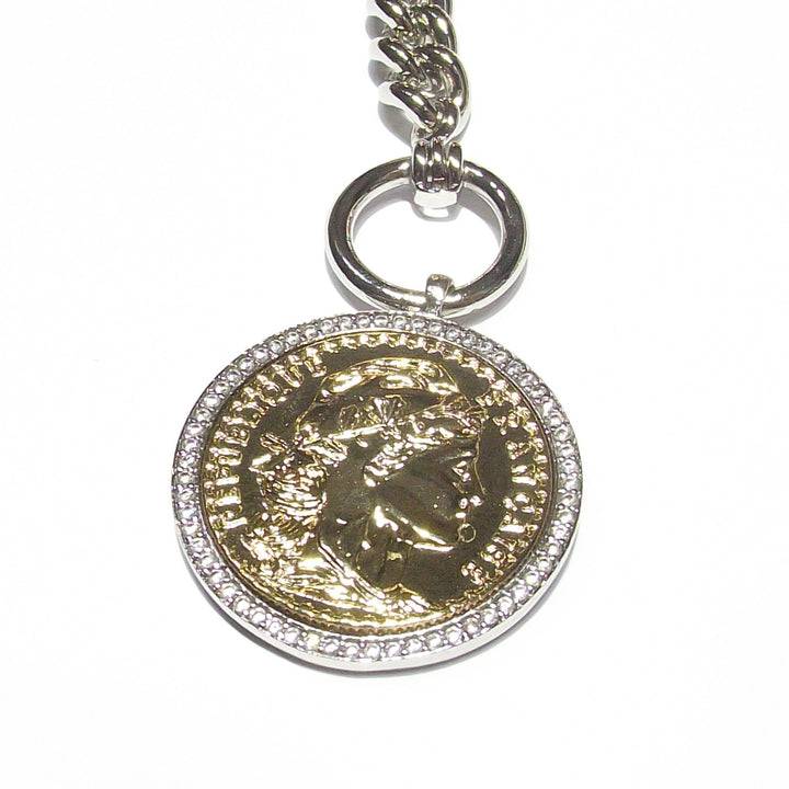 Bransoletka łańcucha suwerennych mocna moda Kolekcja nastroju Bronze PVD Platinum J6191