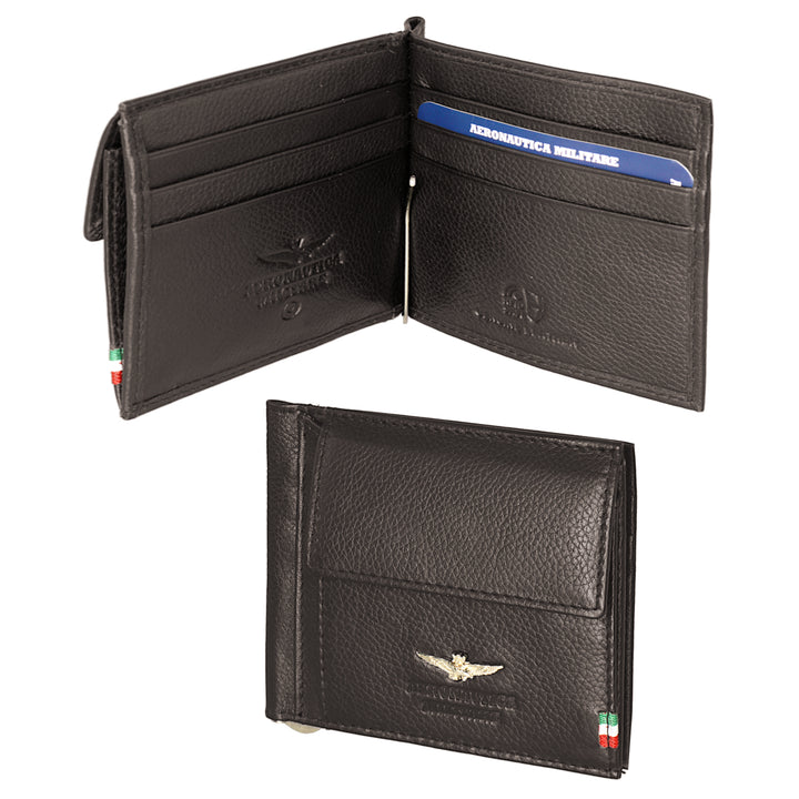 Vojenská peněženka letectva v kožené vosné pružině Slldi Flag AM110-MO