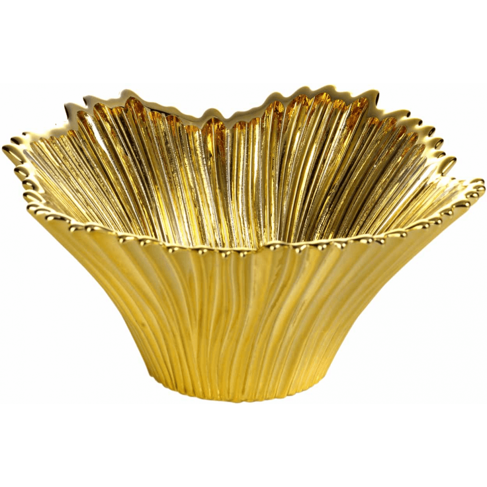 Argenesi coppa vetro Venezia Gold Edition 20cm H.11cm oro 1.850036 - Capodagli 1937