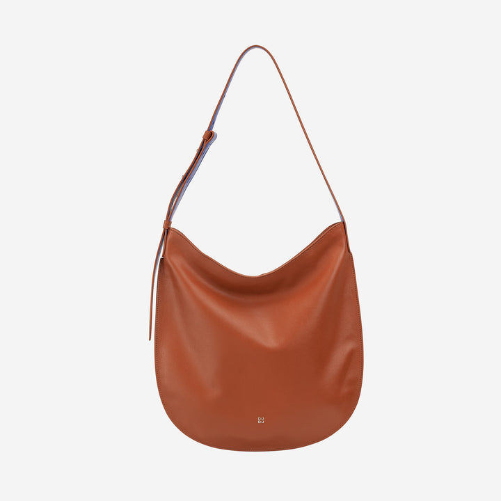 DuDu कंधे का बैग नरम चमड़े में महिला, ज़िप के साथ होबो बैग, रंगीन समायोज्य बड़े क्षमता कंधे कंधे बैग