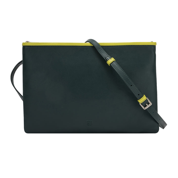 DuDu Женская сумка Цветная кожаная сумка для плеча Съемный ремешок с застежкой-молнией