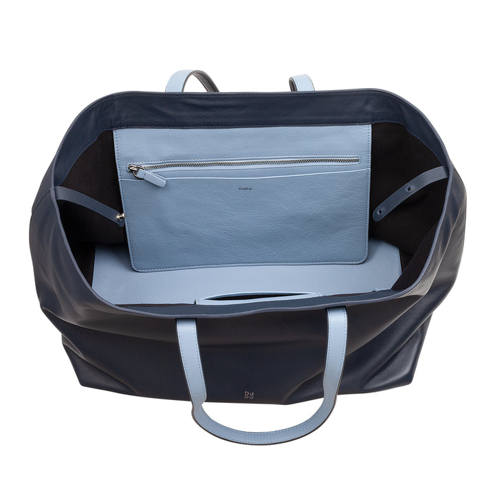 DuDu レディース大型レザーバッグ、ソフトショッパートートバッグ、2つのハンドル付きショルダーバッグ、大容量ファッションハンドバッグ