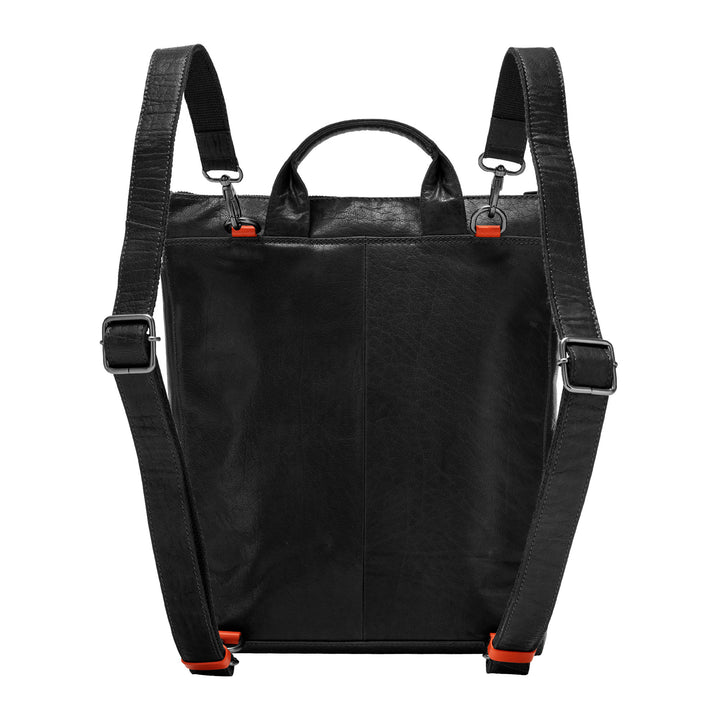 Nuvola кожаный рюкзак компьютеров Men in Leather in Bortcuts Bass Bag с Zip