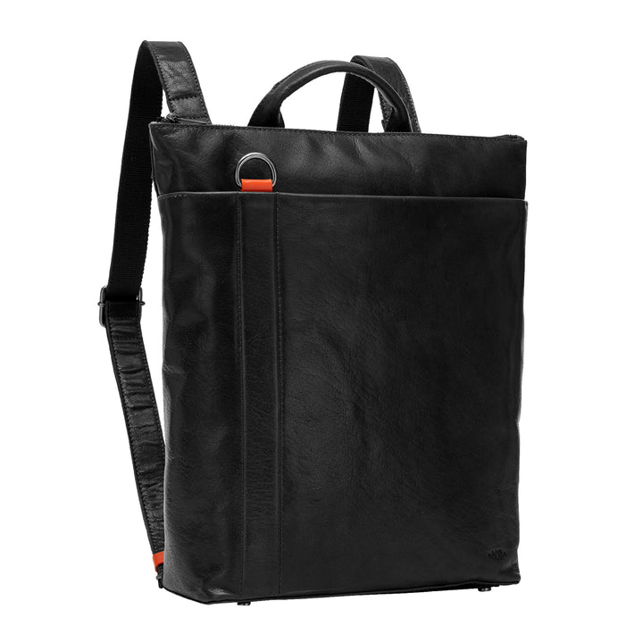 Nuvola Leather Backpack PC Computers Men Leathin Leath In shortcuts bass bas with zip