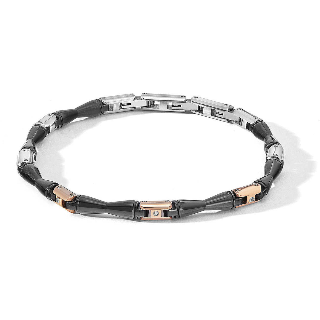 Comete Bamboo Bamboo Steel Finishes PVD Black Pink Gold Diamonds UBR 1116