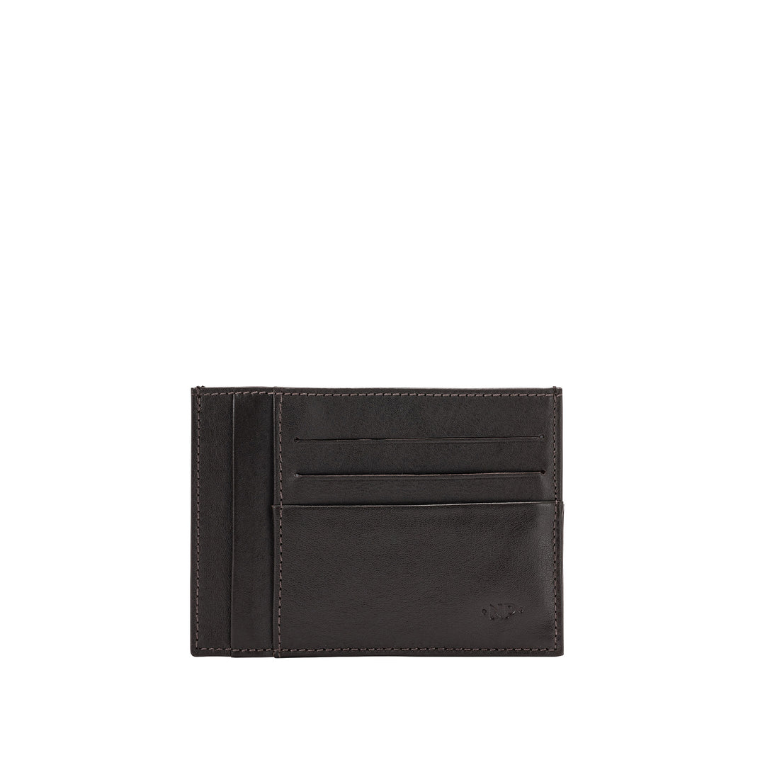 Nuvola Leather Holding Cards Ultra Slim 0,5 mm mand i ægte Nappa Nappa læder og 6 Tessere -slots