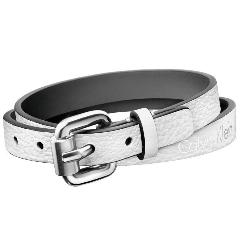 Calvin Klein bracciale Adventurous donna pelle bianca misura piccola KJ5NWB79010S - Gioielleria Capodagli