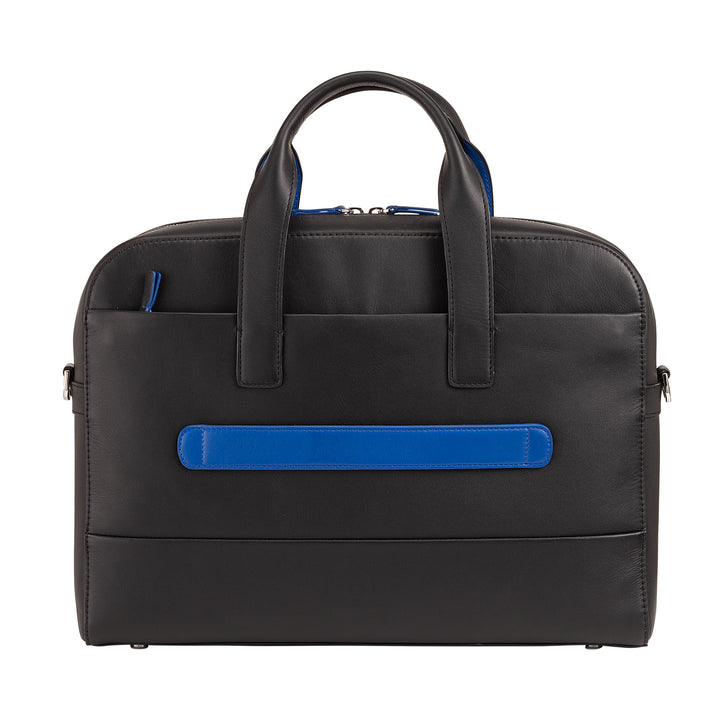 DuDu 皮夹,电脑手提包,MacBook高达16",为男性和女性,有两个手柄,可拆卸的肩带,拉链