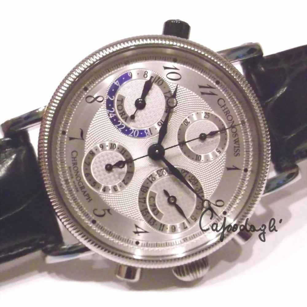 Chronoswiss orologio Tora Chronograph Dual Time CH-7423 - Gioielleria Capodagli